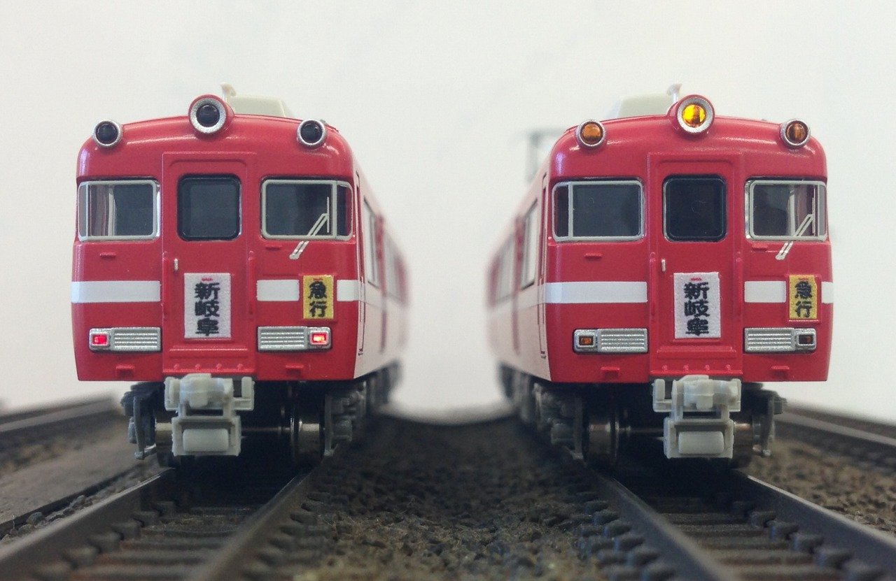 Nゲージ グリーンマックス 名鉄7700系 白帯車 30354＞名鉄7700系（妻面窓付き）基本2両編成セット（動力付き